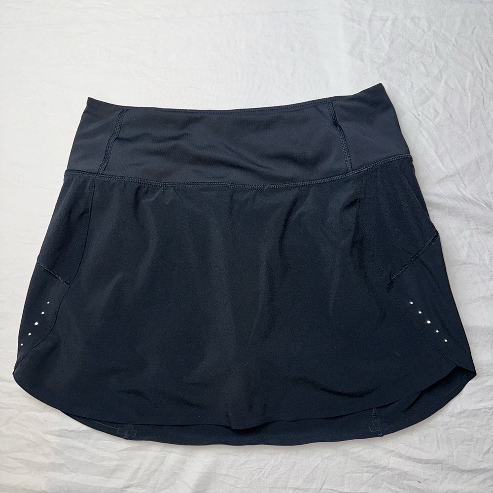 Athleta run with it 14” Black Skort jupe short